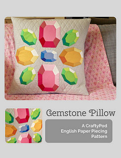 The Gemstone Pillow: English Paper Piecing PDF Pattern